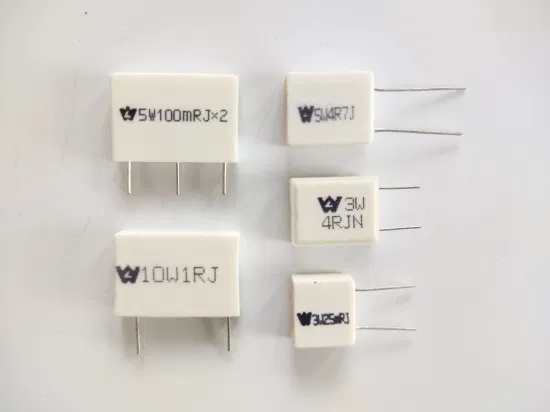 Résistance bobinée d'inverseur de puissance électrique à ciment variable en céramique Rx27 à usage général pour la radiodiffusion, la télévision et la communication