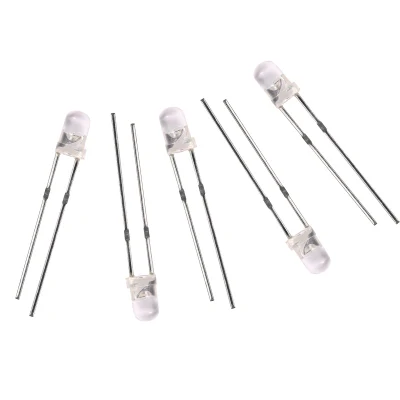 LED Pth ronde 3mm vert 520nm 525nm 530nm LED diffuse diode LED cristalline 3mm